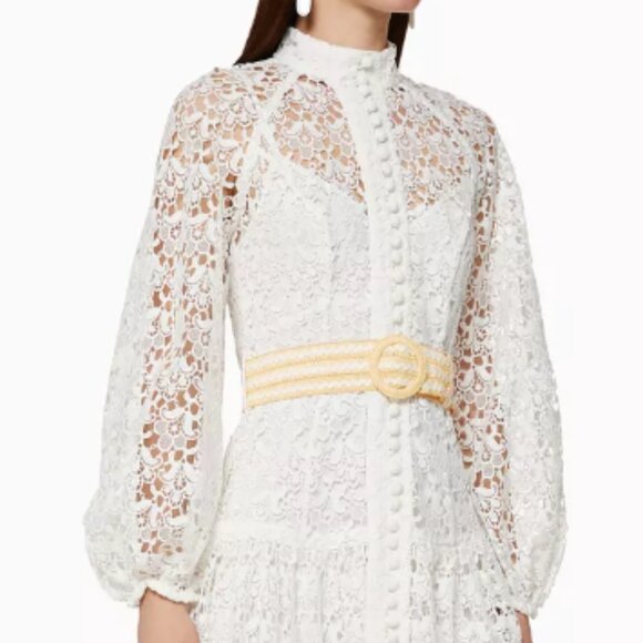 Zimmermann Dresses & Skirts - Zimmermann Empire Lace Dress Size 2